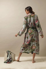 One Hundred Stars Eccentric Bloom Putty Gown
