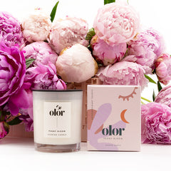 Olor Peony Bloom Candle