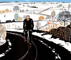 Canns Down Press - Winter Scene Greeting Card by Eliza Southwood