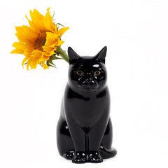 Quail Ceramics Cat Vase - Lucky