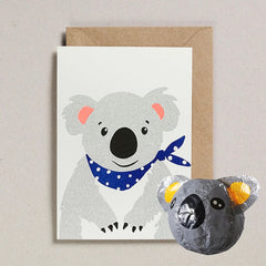 Petra Boase Japanese Paper Balloon Card - Koala