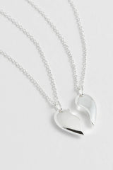Estella Bartlett BFF Heart Necklace Silver