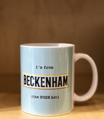 Beckenham The Posh Bit Mug - Blue