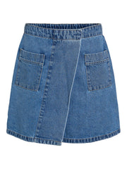 Vila Tenna High Waist Denim Skirt - Light Blue Denim