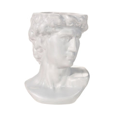 Sass & Belle Large Greek Head Vase White