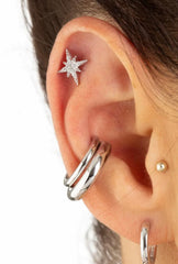 Scream Pretty - Silver Starburst Stud Earrings