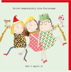 Rosie Made A Thing - Drink Responsibly Christmas Card