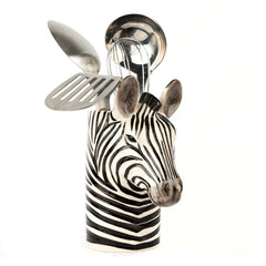Quail Ceramics Zebra Utensil Pot