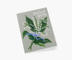 Rifle Paper Card Lily of the Valley Sympathy