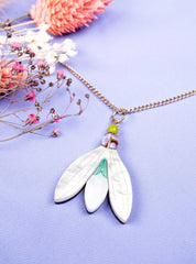 Tatty Devine - Spring Snowdrop Pendant Necklace