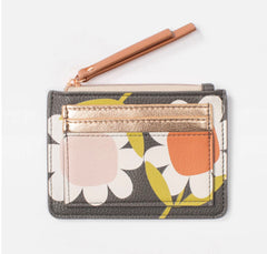 Caroline Gardner - Big Flower Short Patch Purse