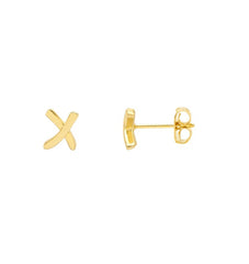 Estella Bartlett Kiss Stud Earrings Gold Plated