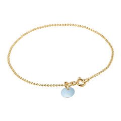 Enamel Copenhagen Bracelet Ball Chain - Ivy Blue