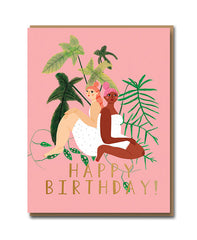 Botanical Women Birthday Card - 1973