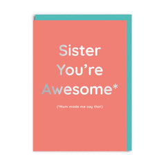 Ohh Deer Sister You’re Awesome Birthday Card