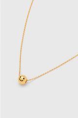 Estella Bartlett Smiling Face Pendant Necklace Gold Plated