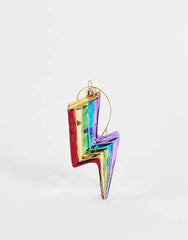 Sass & Belle Rainbow Lightning Bolt Shaped Bauble