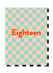 Paper Plane Designs - Checkerboard Eighteen Card