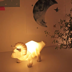 House of Disaster Mini LED Lamp Dinosaur White