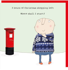 Rosie Made A Thing - Shopping Man Christmas Card