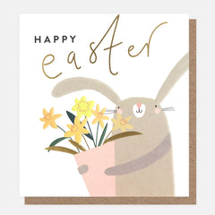 Caroline Gardner - Bunny With Bouquet Easter Card