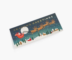 Rifle Paper Seasons Greetings Santa Christmas Card