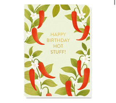 Stormy Knight Hot Stuff Greetings Card With Spicy Chilli Pepper Seeds