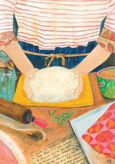 Canns Down Press - Breadmaking Greeting Card by Rachel Grant