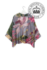 One Hundred Stars Magnolia Flower Grey Kimono