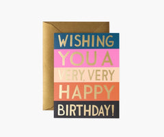 Rifle Paper Colour Block Happy Birthday