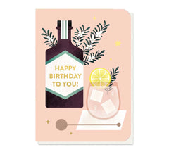 Stormy Knight Rosemary Fizz Greetings Card With Herb Seed Sticks