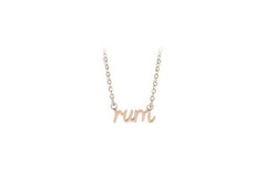 Rum Lettering Necklace