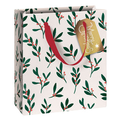 Stewo Giftwrap - Mistletoe Aurelia Gift Bag Small