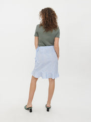 Vero Moda Henna Wrap Short Skirt - Blue Bell