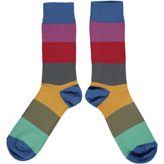 Catherine Tough Block Stripe Socks