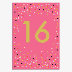 Think Of Me - Age 16 Birthday Card