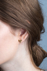 Amanda Coleman Gold Mini Bee Stud Earrings