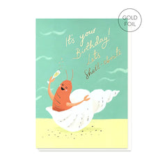 Stormy Knight Shell-ebrate Card