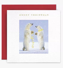 Susan O’Hanlon Dancing Polar Bears Christmas Card