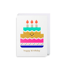 Lagom Design Happy Birthday Cake Small Card