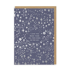 Ohh Deer - I Love You More Than the Stars Card