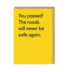 Ohh Deer - The Roads Will Never Be Safe Again Congratulations Greeting Card