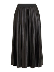 Vila Nitban Pleat Skirt - Black