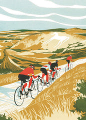Canns Down Press - The White Horse Greeting Card by Eliza Southwood