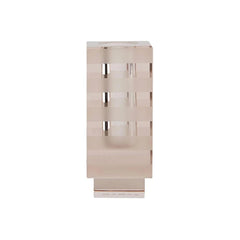 OYOY Living Square Graphic Candleholder - Light Brown