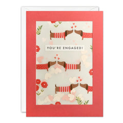 Dachshund Engagement - Shakies Card