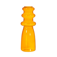 Sass & Belle Orange Ripple Glass Vase