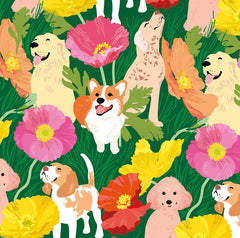 Noi Publishing Dog and Blossom Single Sheet Wrap