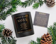 Lotus & Lapis Noel Christmas Candle Black