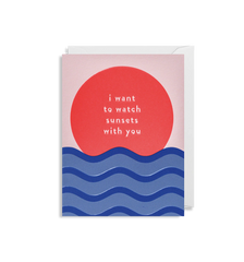 Lagom Design Watch Sunsets With You Small Card